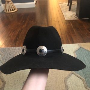 Black wool hat